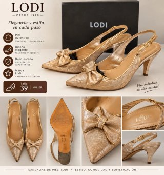 Sandalias Lodi Doradas Talla 39