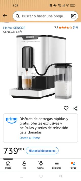 Cafetera Automática Sencor SES 9210WH