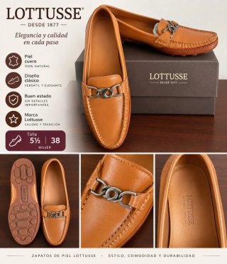 Mocasines Lottusse de Piel Talla 38