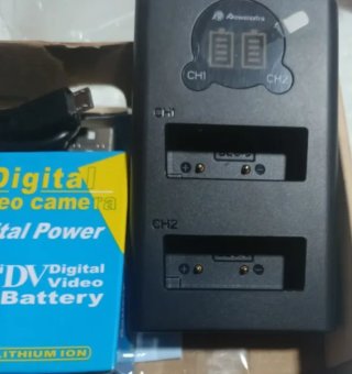 Cargador Doble Batería Cámara Mini DV