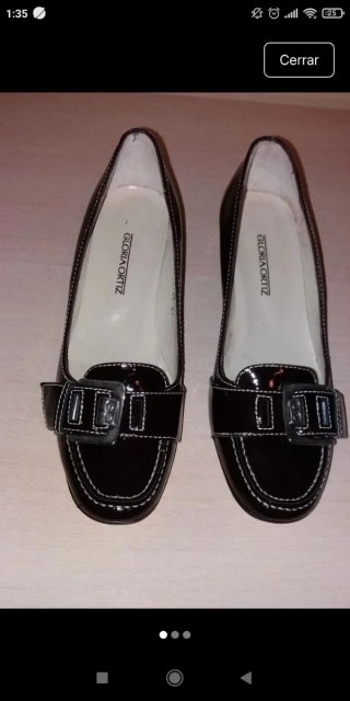 Zapatos Gloria Ortiz Negros Hebilla
