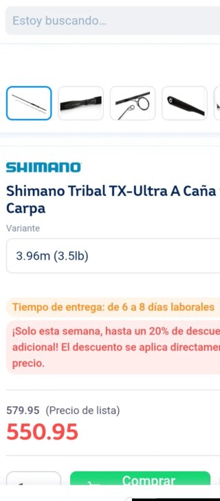 2 Cañas Shimano Tribal TX-Ultra A