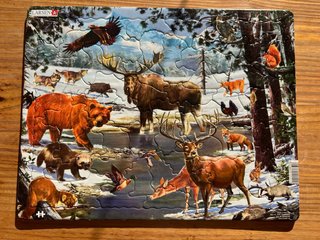 Puzzle de madera Larsen, fauna nórdica