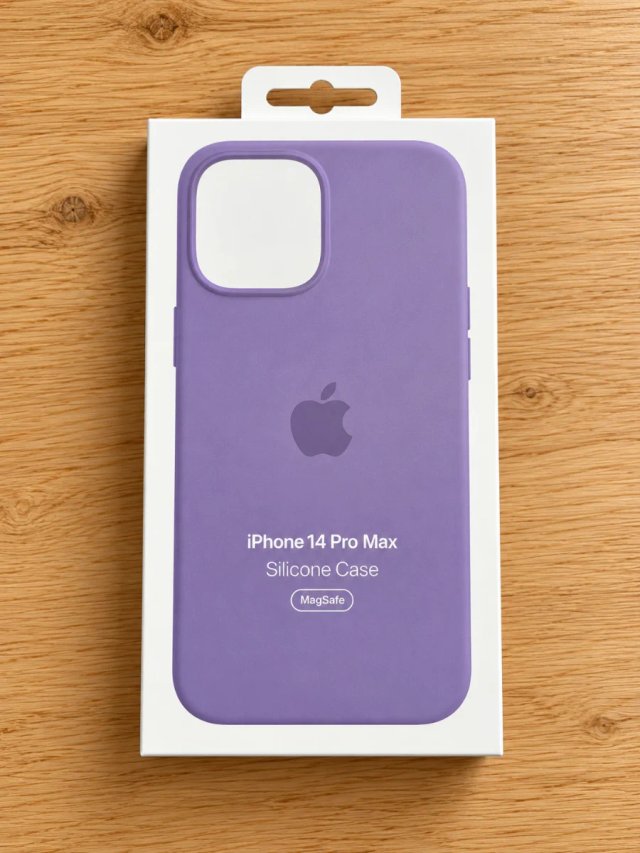 Cover in silicone MagSafe per iPhone 14 Pro Max Viola