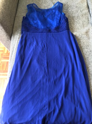 Vestido de fiesta azul eléctrico