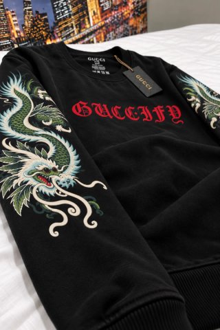 Sudadera Gucci Guccify Dragones 2018 Negra
