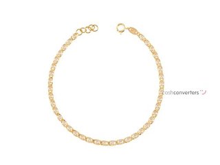 pulsera oro 18k con piedra con circonita