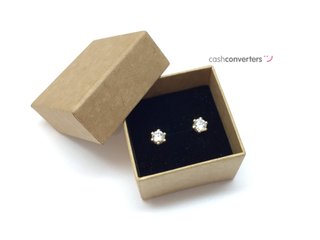 pendientes oro 18k con piedra