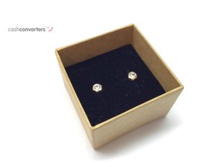 pendientes oro 18k con piedra