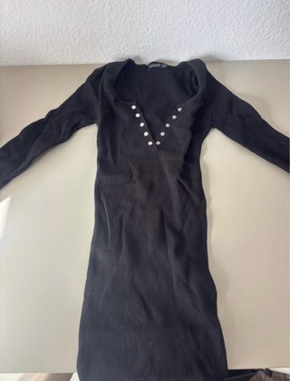 Vestido negro Pull&Bear talla S