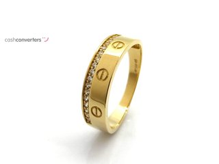 alianza oro 18k con circonita