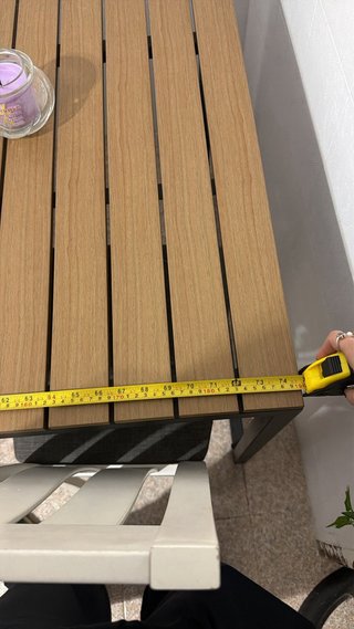 Tavolo da Giardino con Struttura in Metallo / UTILIZZO DI 1 MESE