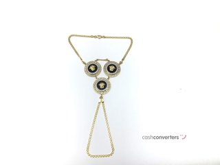 manita oro 18k con piedra con circonita