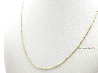 cadena oro 18k 22cm