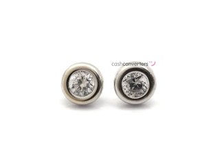 pendientes oro 18k con circonita