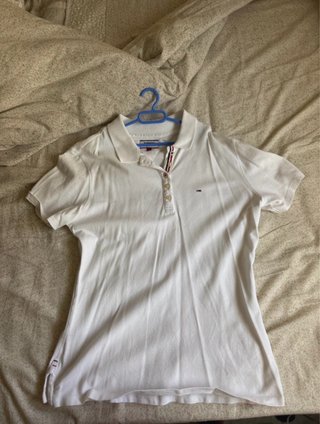 Polo Blanco Tommy Hilfiger