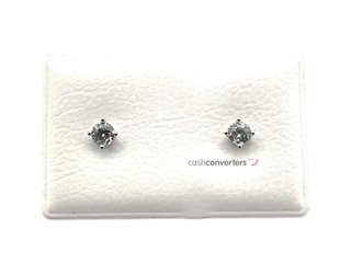 pendientes oro 18k con piedra con circonita