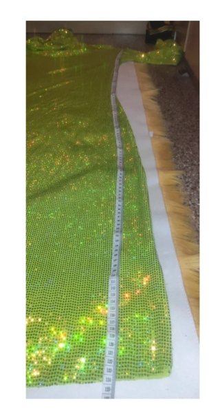 Vestido Lentejuelas Verde Lima Talla M