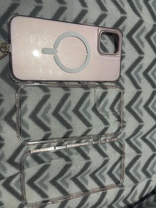 Funda iPhone 12 Pro Max Rosa Glitter