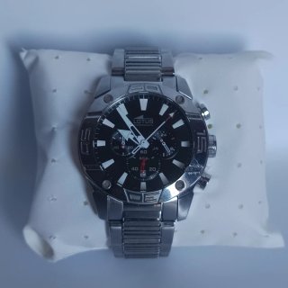 Lotus 15643 cronógrafo negro acero 44 mm