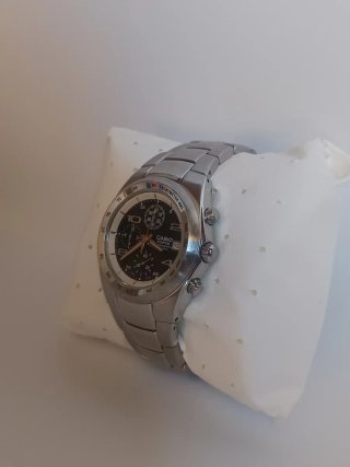 Casio Edifice EF-501 cronógrafo negro acero 100M