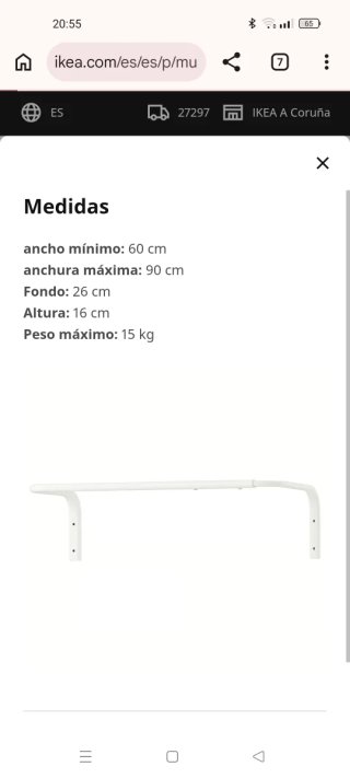 Porta abiti estensibili Ikea