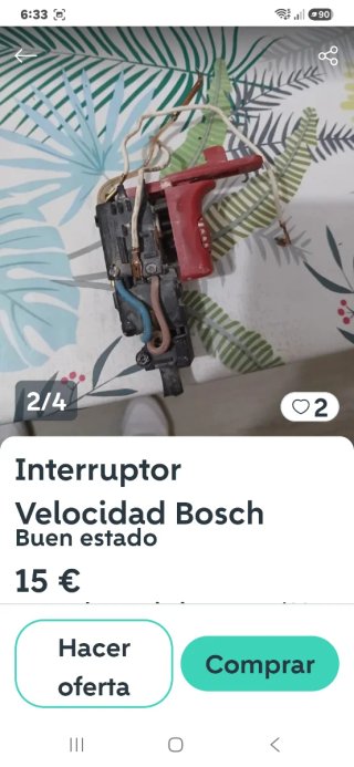 Interruptor Velocidad Bosch