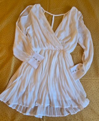 Vestido blanco corto