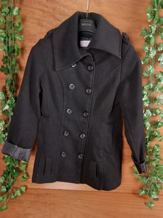 Caban Doppiopetto Nero Made in Italy