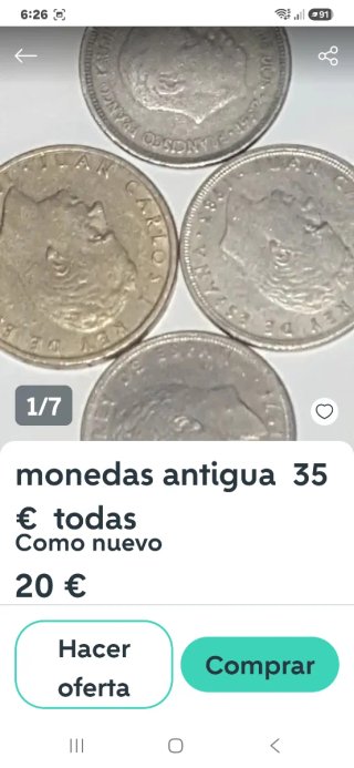 Monedas antiguas 35€
