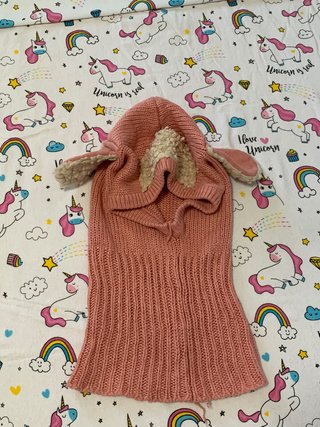Gorro pasamontañas niña invierno orejas de oveja