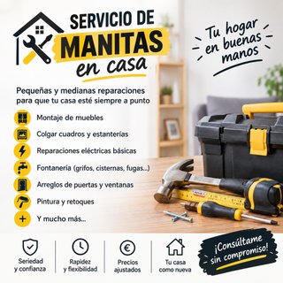 Manitas a domicilio | Montaje de muebles y reparac