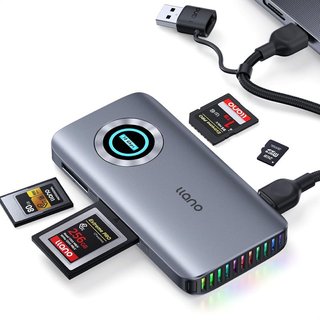 LLANO R604 lector CFexpress A B SD TF USB‑C 10Gbps