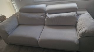 Sofá de tela gris 2 plazas y regalo otro