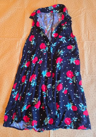 Vestido corto estampado floral