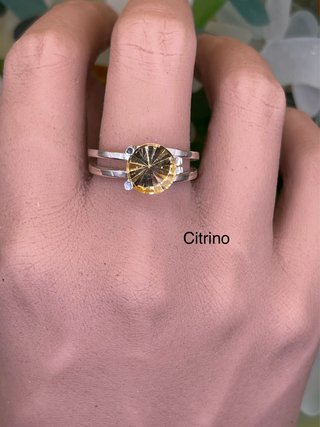 Anillo Plata Citrino