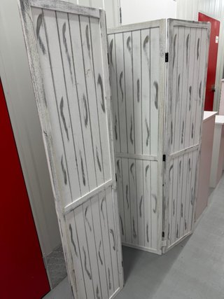 Biombo decorativo de madera