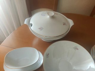 Vajilla antigua Santa Clara porcelana