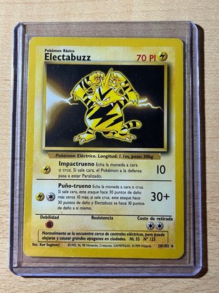 Carta Pokémon Electabuzz 20/102 Base set
