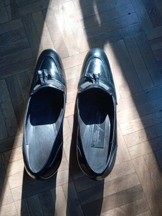 Zapatos de piel negros Mariano Fernández
