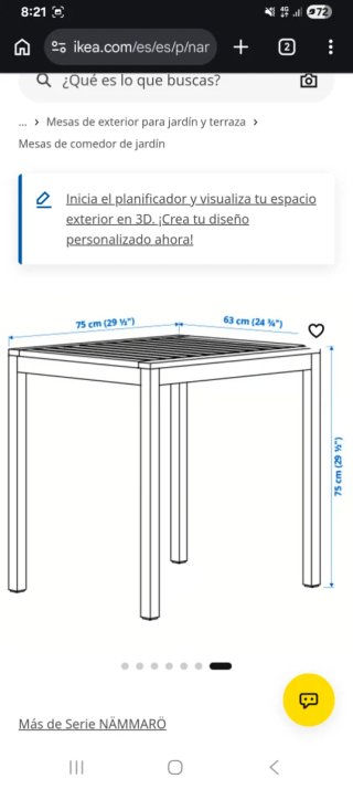 Tavolo in legno per terrazzo IKEA