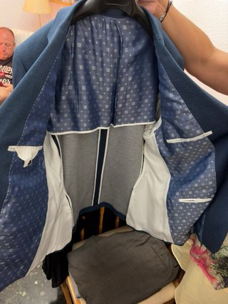 Chaqueta de traje azul