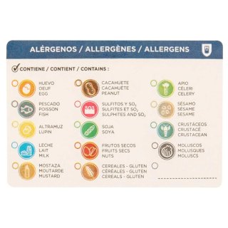 García de Pou 224.16 Etiquetas Adhesivas Alérgenos