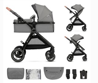 Carrito de Bebé Kinderkraft 2 en 1 Gris