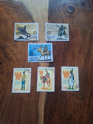 Set di 5 francobolli Cuba e Guinea Equatoriale