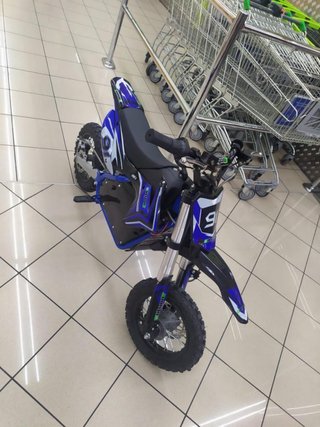 Moto Eléctrica Enduro/Motocross Azul y Negra