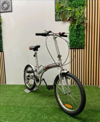 Bicicleta Plegable Urbana Plateada