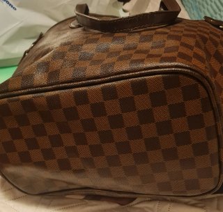 Bolso shopper Louis Vuitton Marrón/Rojo