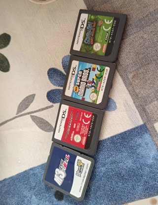 Pack 4 Juegos Nintendo DS: Mario, Spiderman, Scoob
