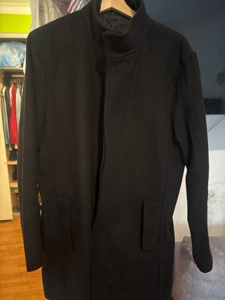 Abrigo largo hombre LFTMAN negro